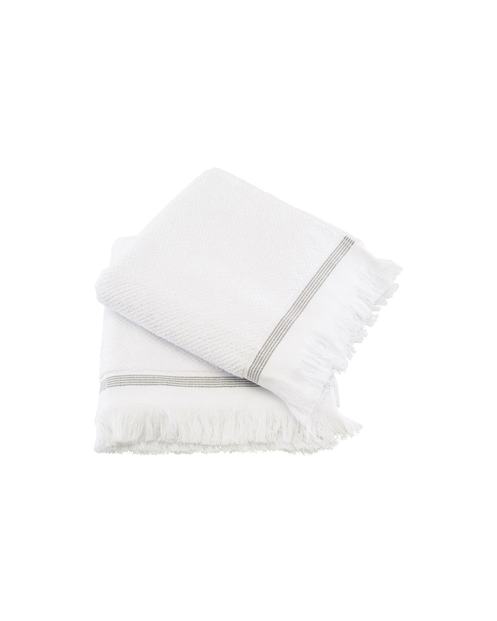 Grey Stripes Organic Cotton Towel Set