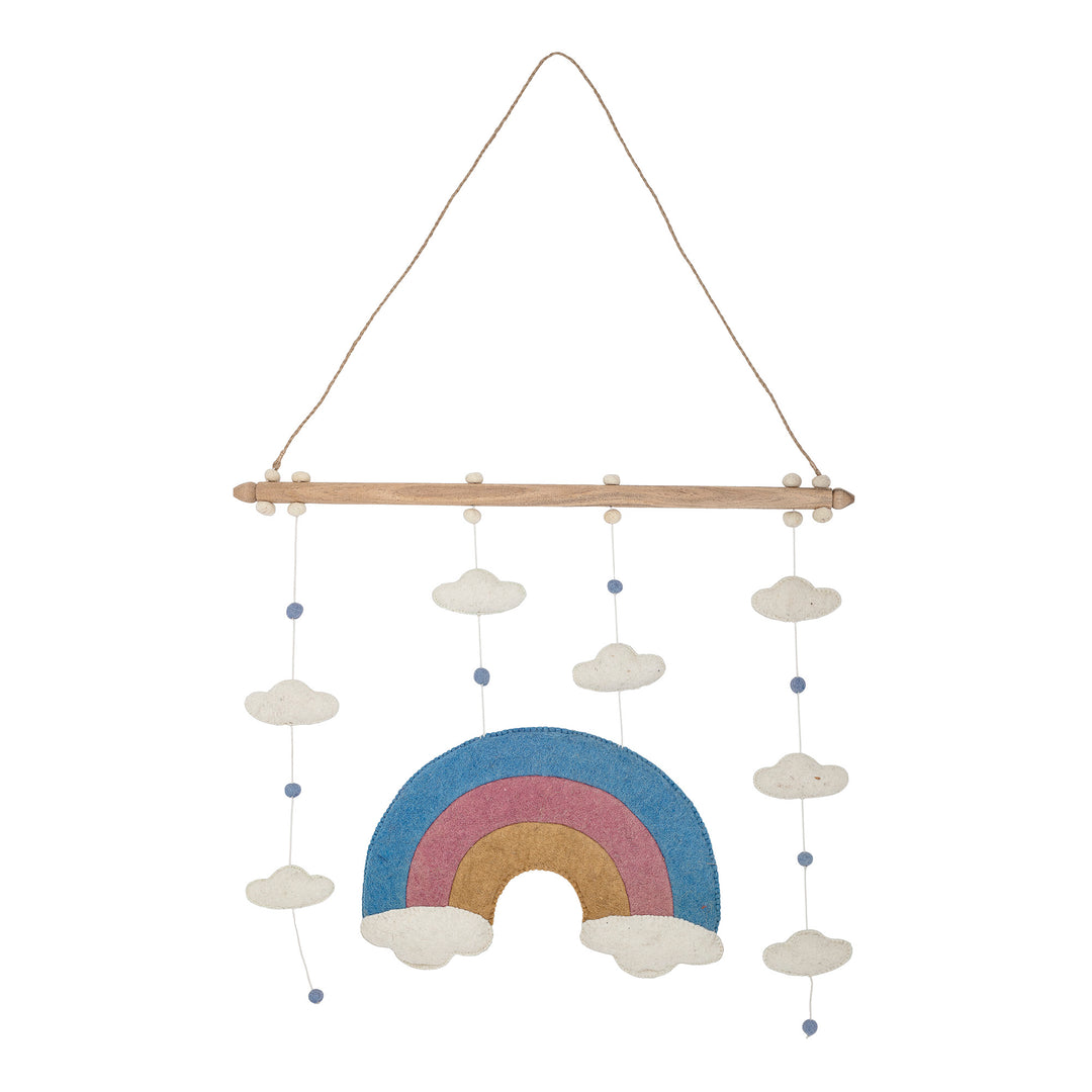 Rainbow and Clouds Wall Hanging