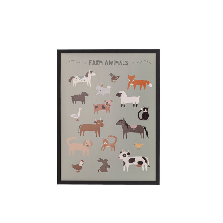 Framed Animal Friends Poster