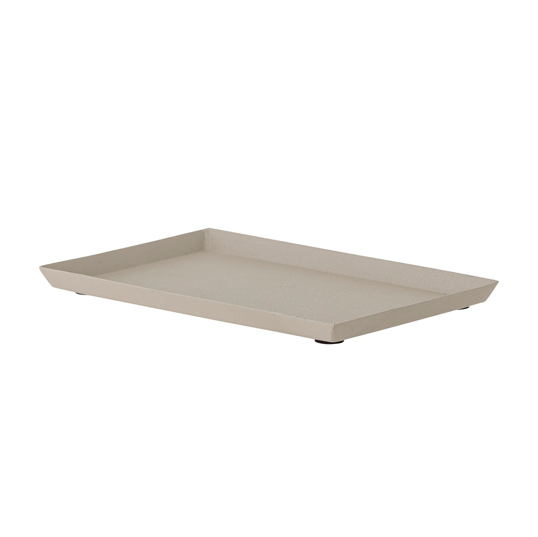 Simple Beige Aluminium Tray