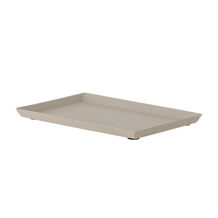 Simple Beige Aluminium Tray
