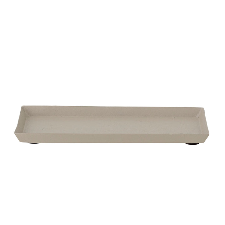 Simple Beige Aluminium Tray