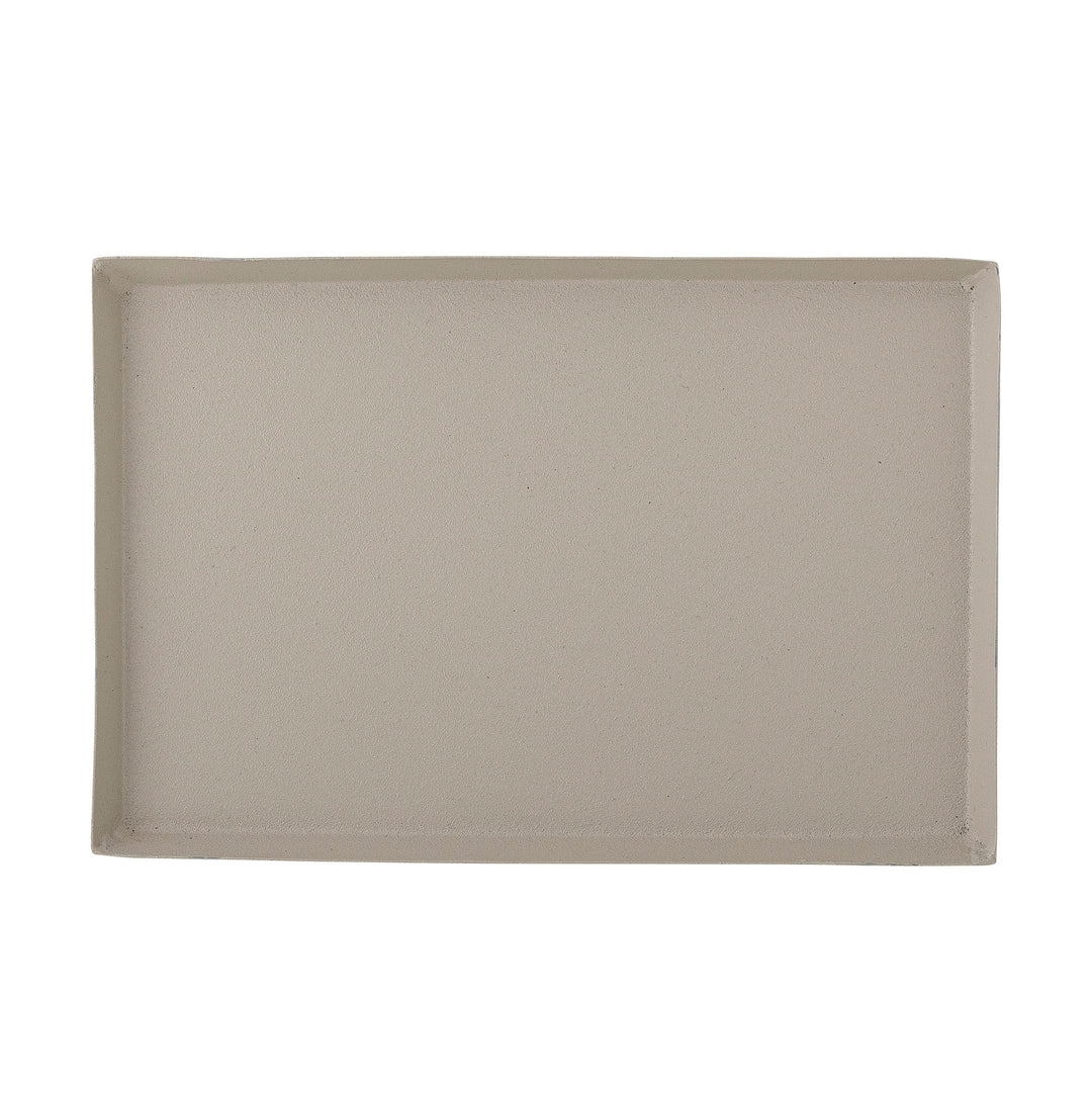 Simple Beige Aluminium Tray