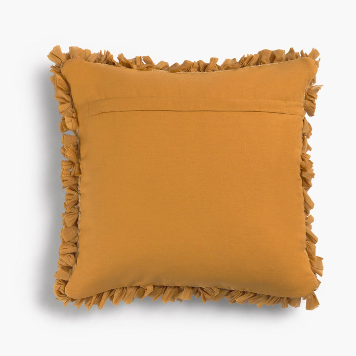 Aqsa Mustard Large Square Cushion Cover