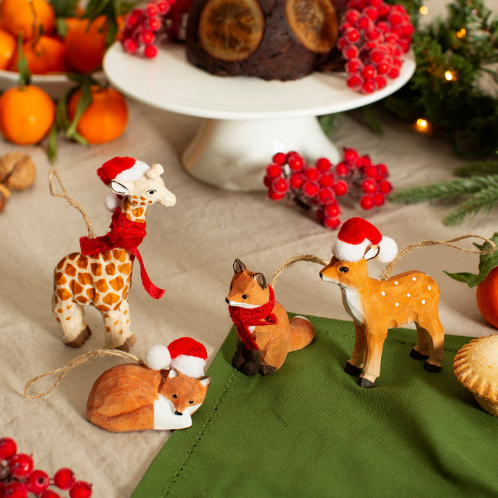 Fox Wooden Hanging Decoration