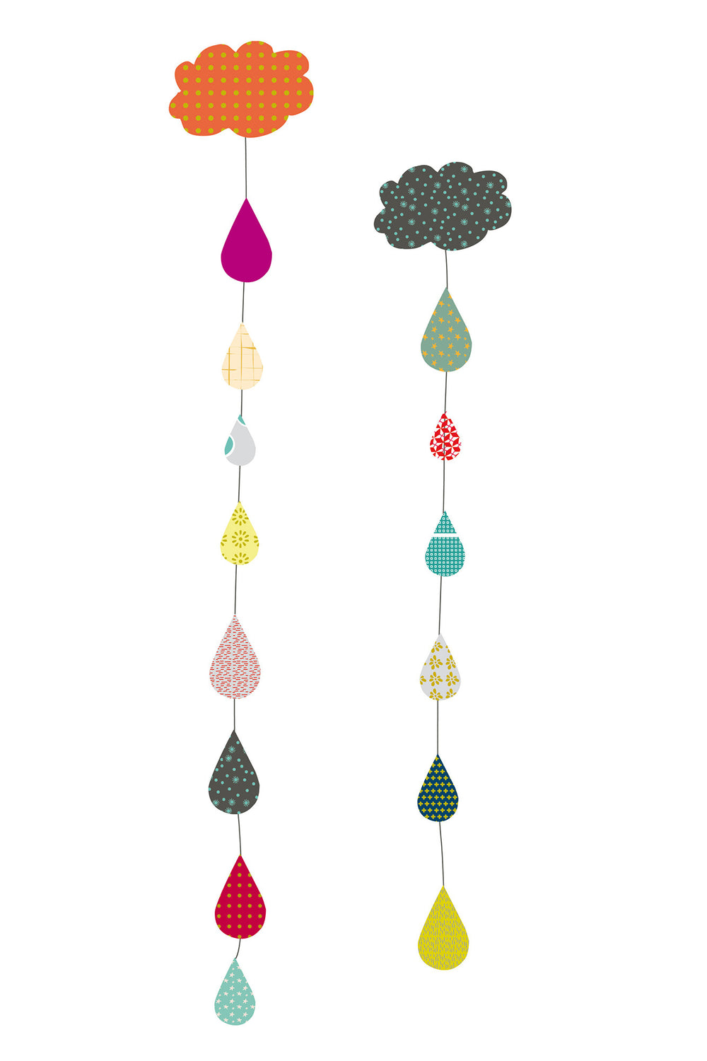 Raindrops Garland Kit, Partyware, MIMI' lou - 3LittlePicks