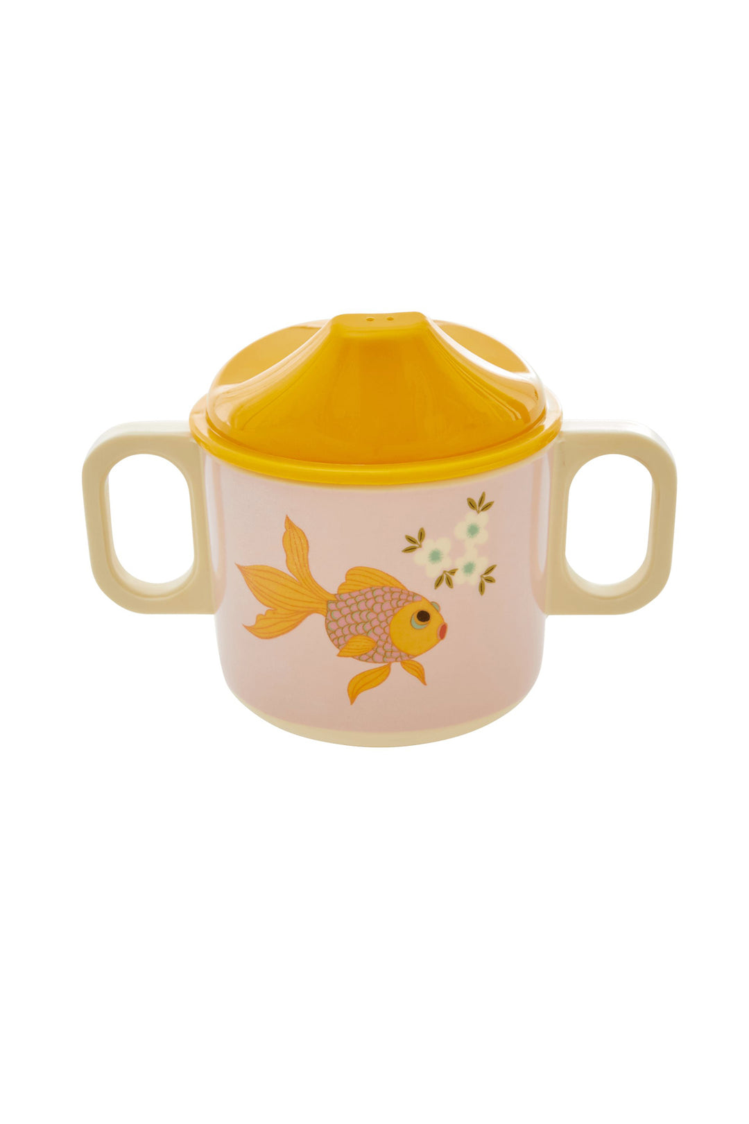 Goldfish Print 2 Handle Melamine Baby Cup