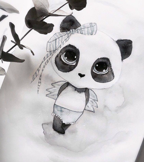 Panda Signe, Decor, By Christine Hoel - 3LittlePicks