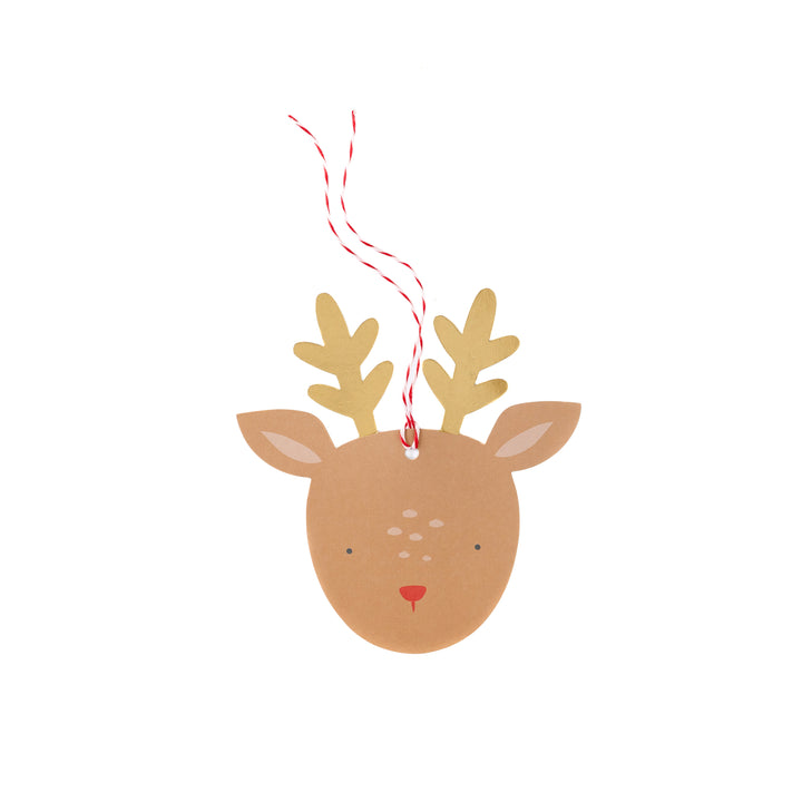 Dear Rudolph Reindeer Over-Sized Tags