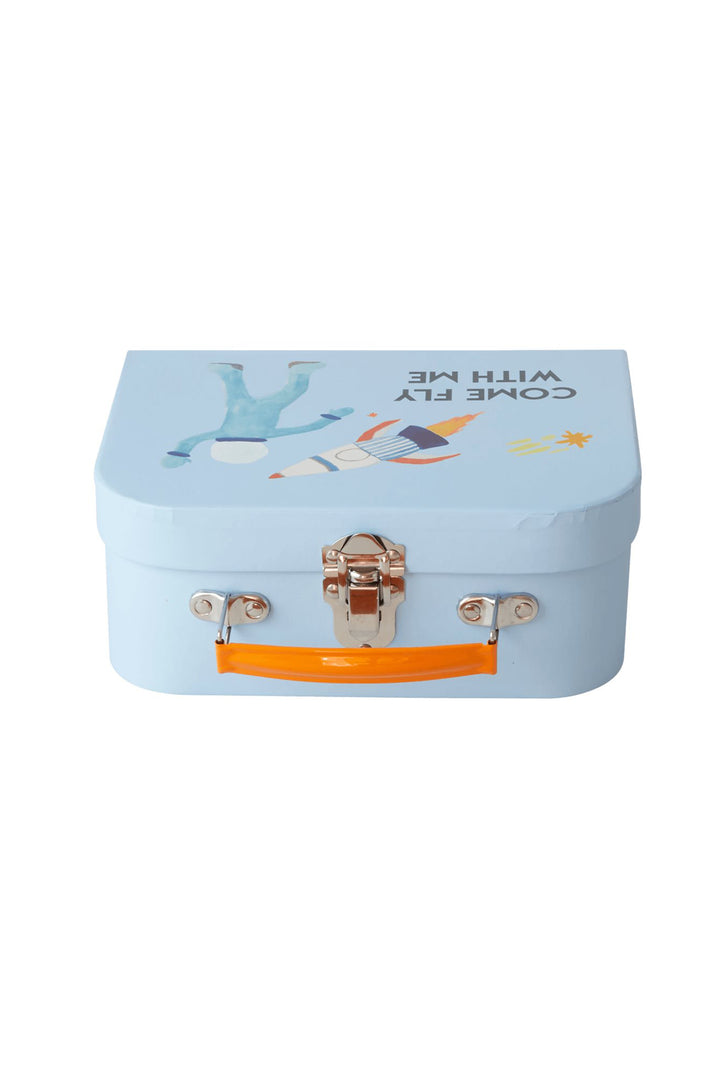 Space Print Kids Cardboard Suitcase