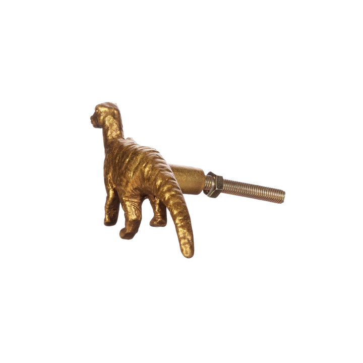 Golden Dinosaur Drawer Knob