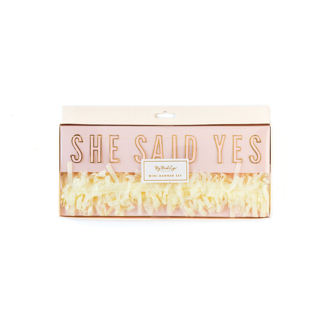 Bride To Be Mini Banner Set, Partyware, My Mind's Eye - 3LittlePicks