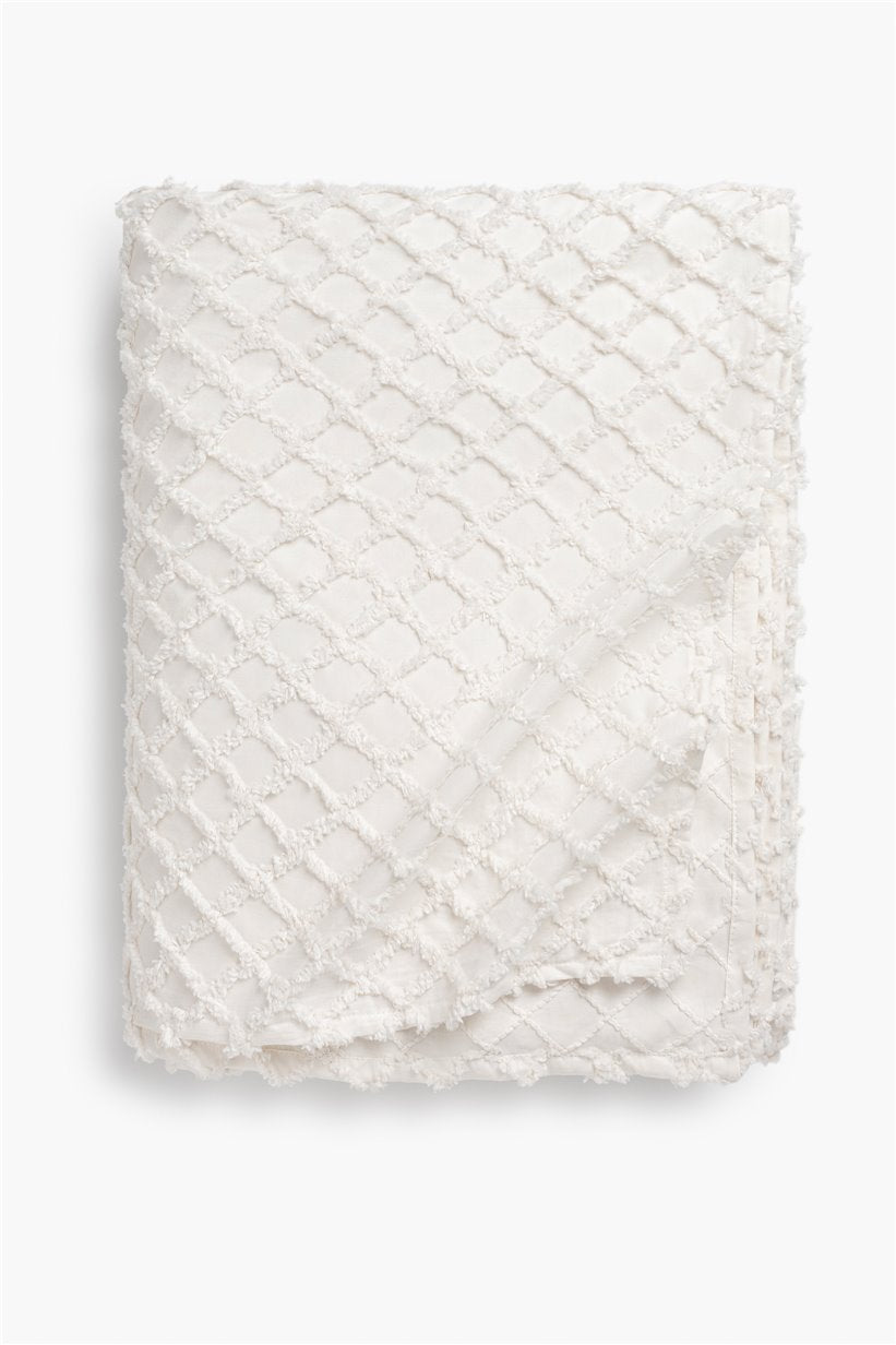 Royal Large Bedspread Cream White