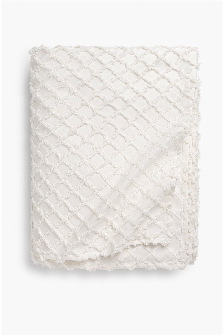 Royal Large Bedspread Cream White