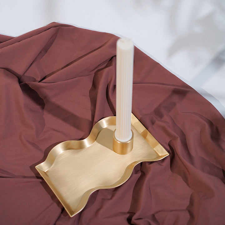 Wave Brass Tray