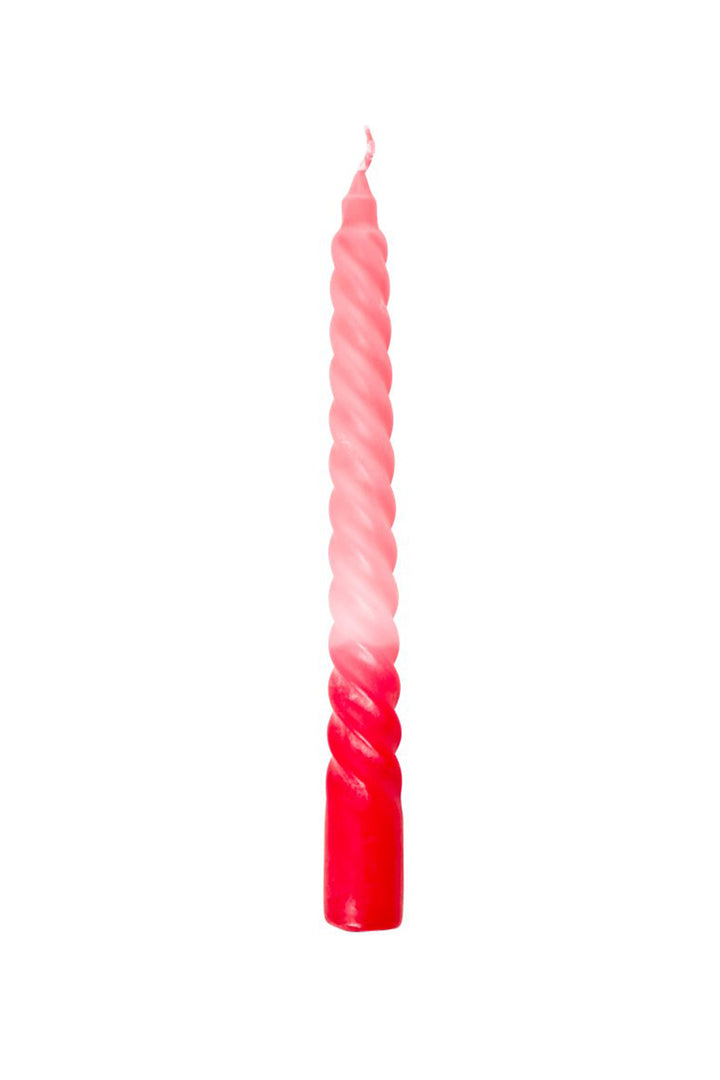 Twisted Two Tone Candle - Bright