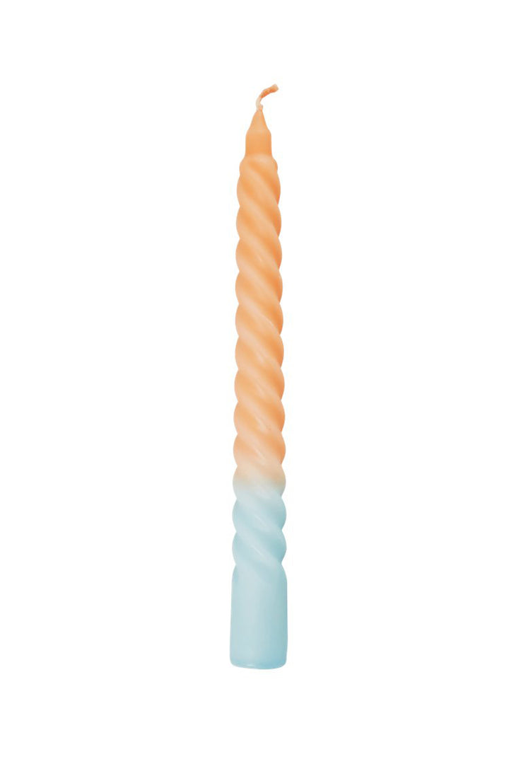 Twisted Two Tone Candle - Pastel
