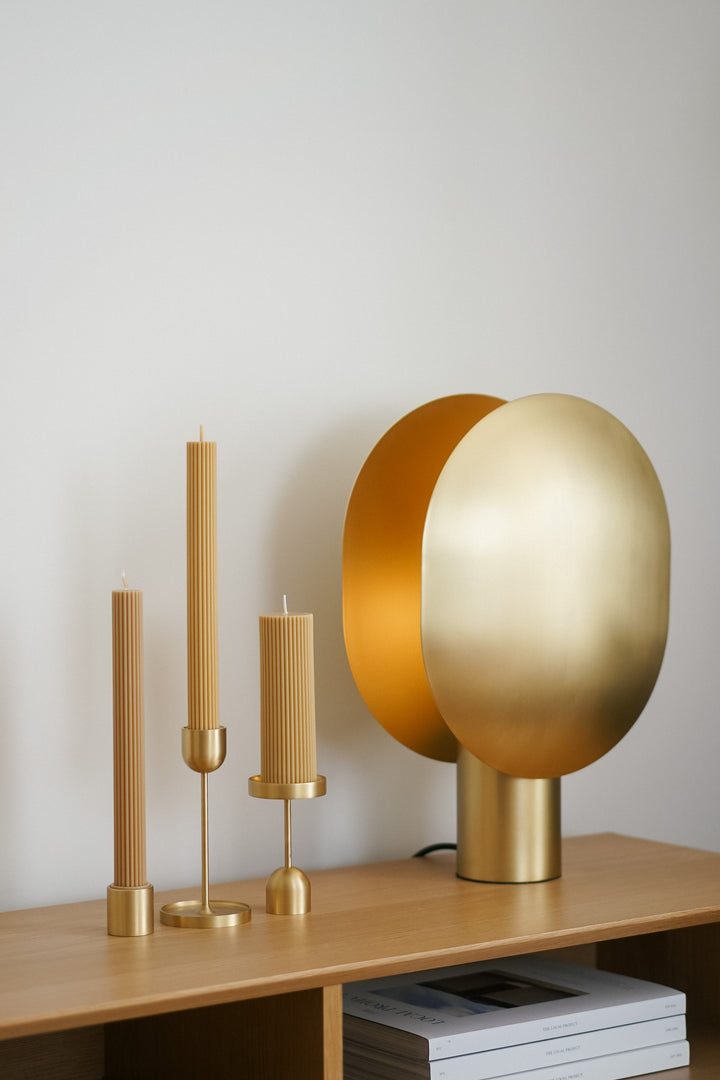 Fountain Brass Candle Holder - Medium