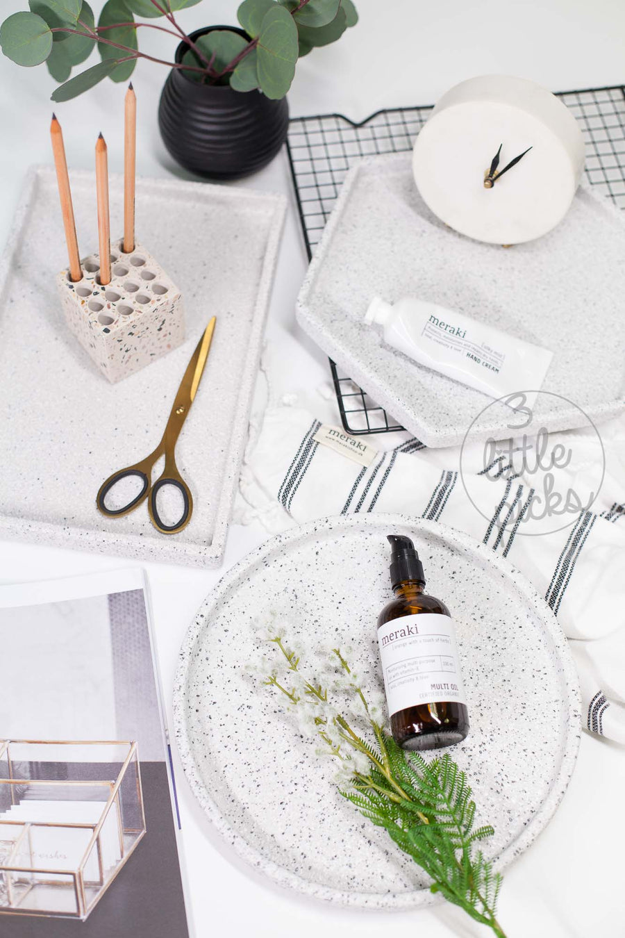 COMING BACK: Terrazzo Effect Trays, Serveware, 3LittlePicks - 3LittlePicks