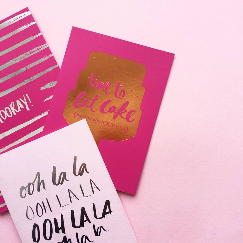 Time To Eat Cake, Stationary, Blushing Confetti - 3LittlePicks