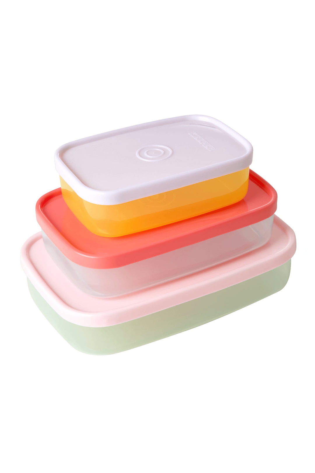Multi-Colour Rectangular Food Storage Box Set (set of 3)