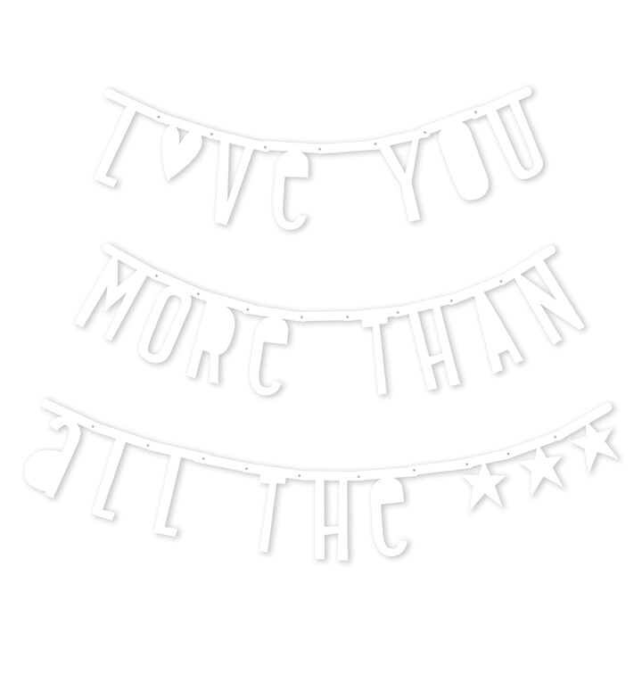 White Letter Banner