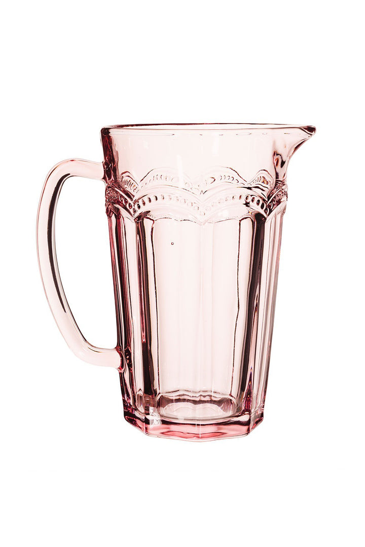 Clarisse Glass Jug Pink