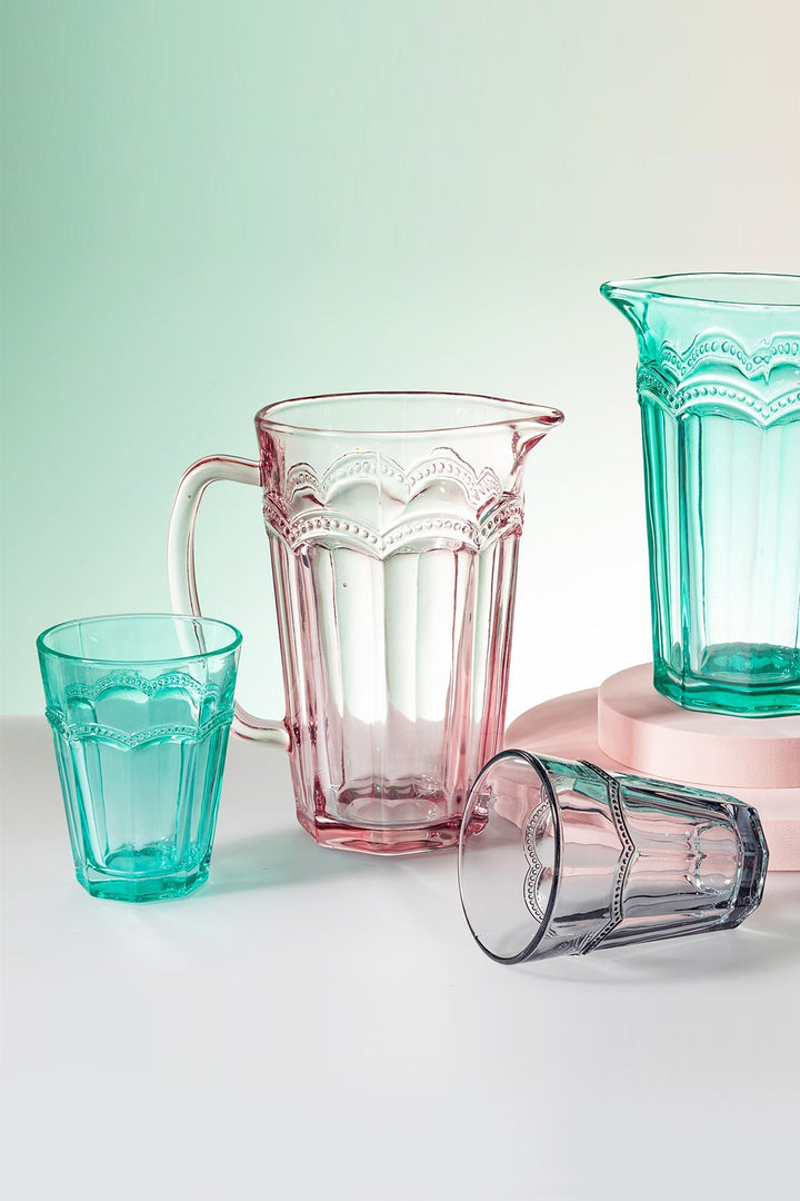 Clarisse Glass Jug Pink