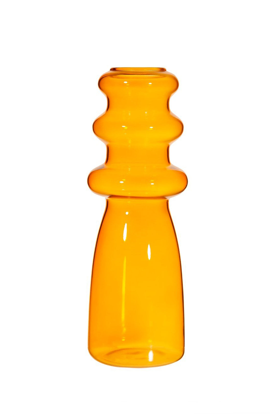 Orange Ripple Vase