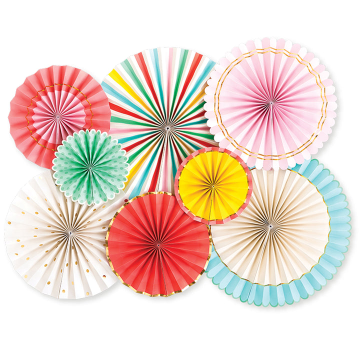 Hip Hip Hooray Party Fans, Partyware, My Mind's Eye - 3LittlePicks