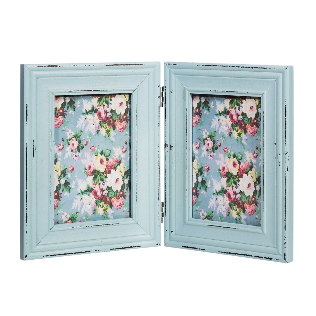 Delilah Double Photo Frame Blue