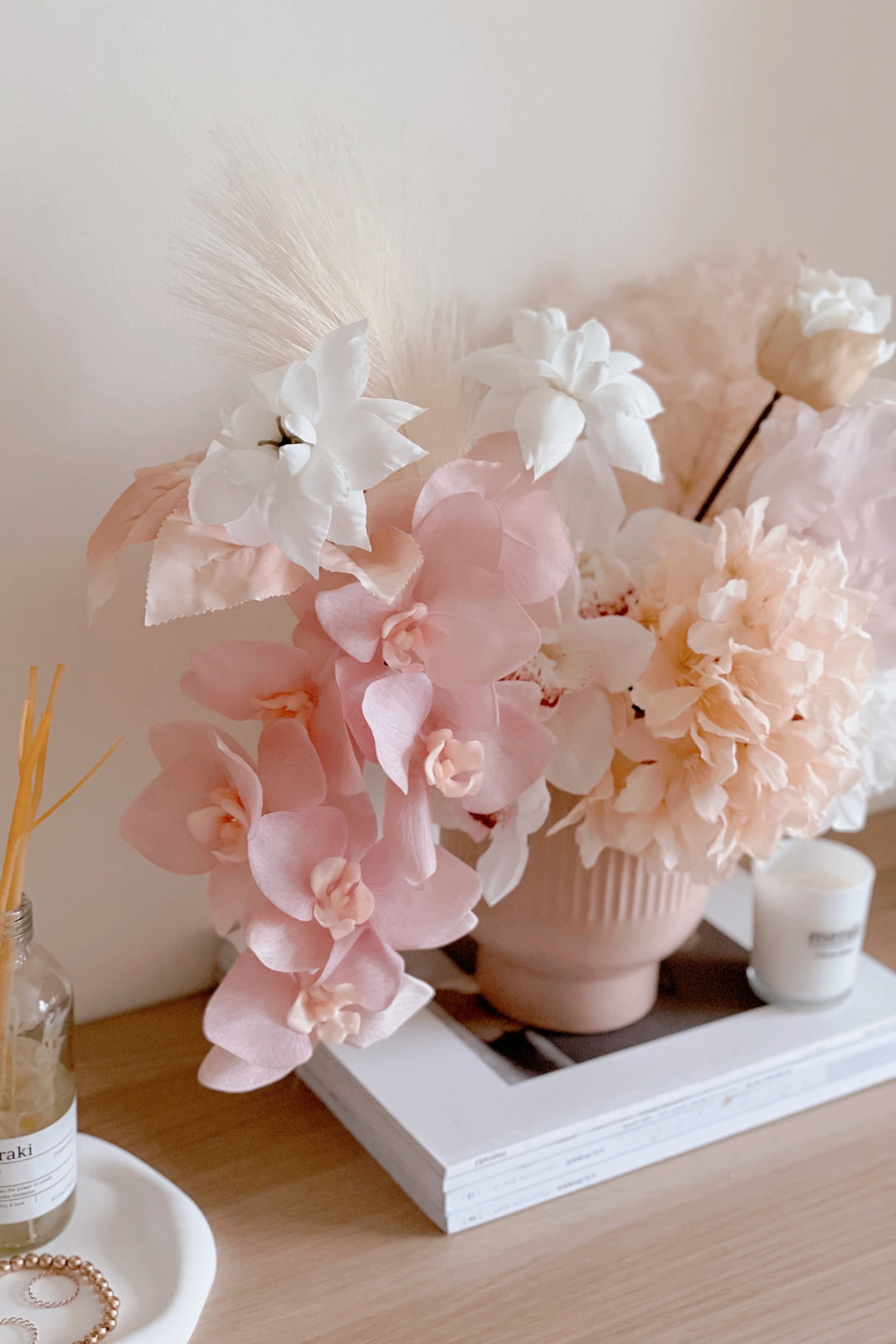 Blushing Elegance in the Pot (1 sided)