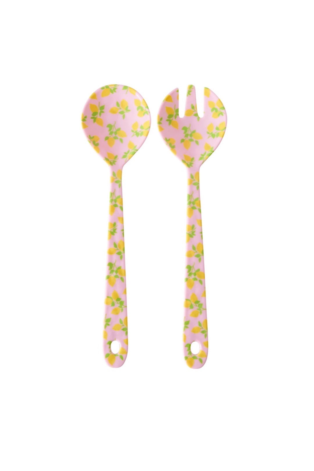 Lemon Print Salad Set