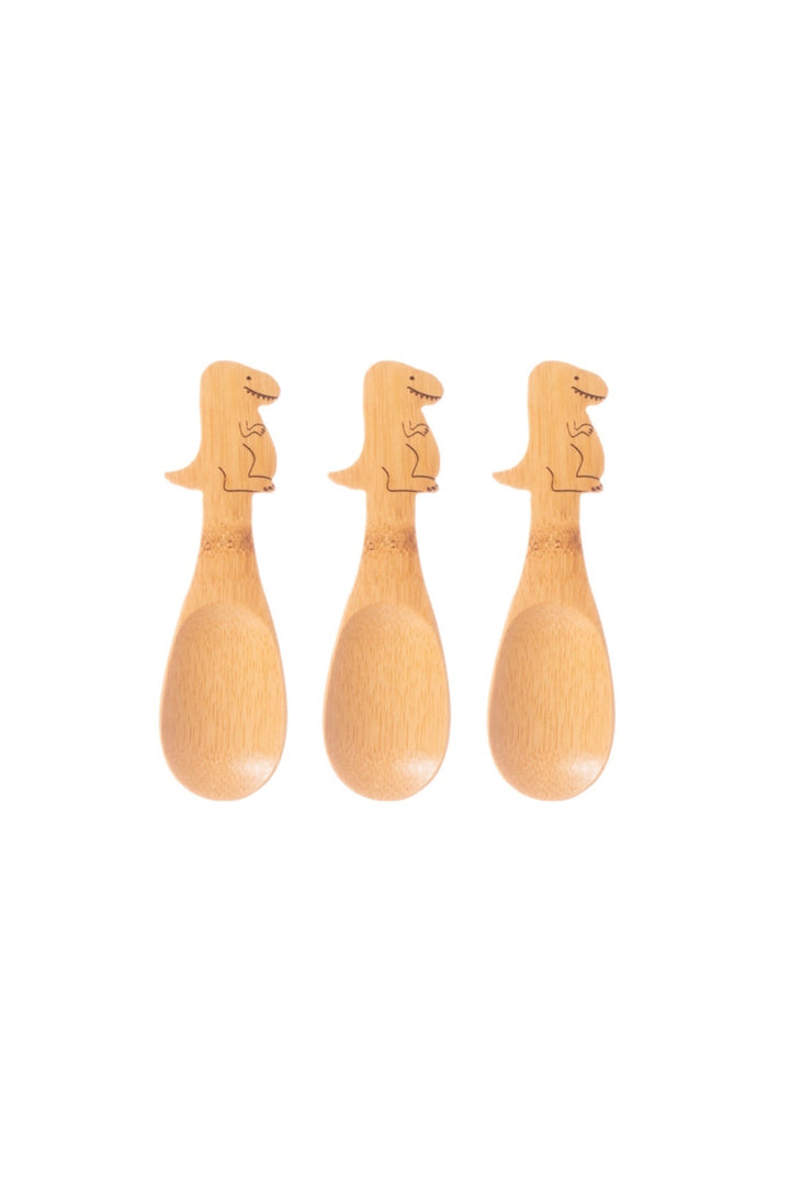 Bamboo T-Rex Spoons - Set of 3