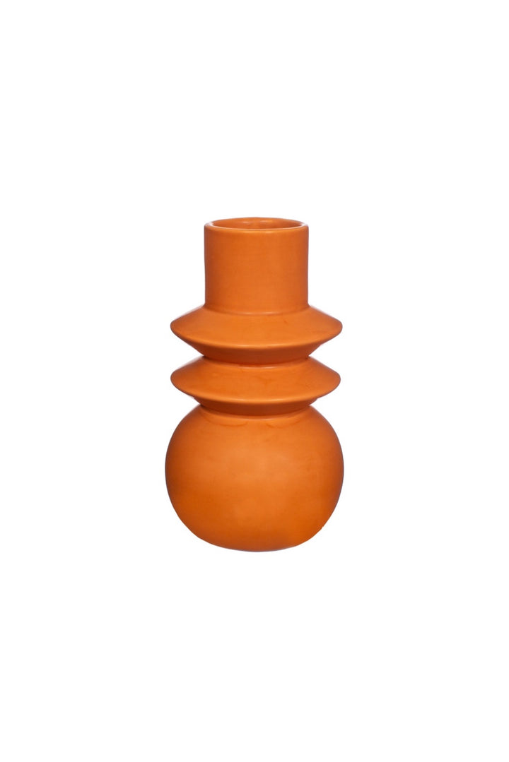 Terracotta Angled Totem Vase