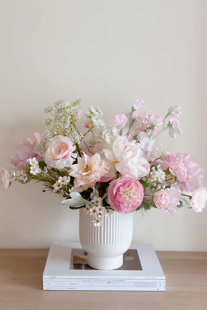Dreamy Pink Garden in a Pot  (2 sided)