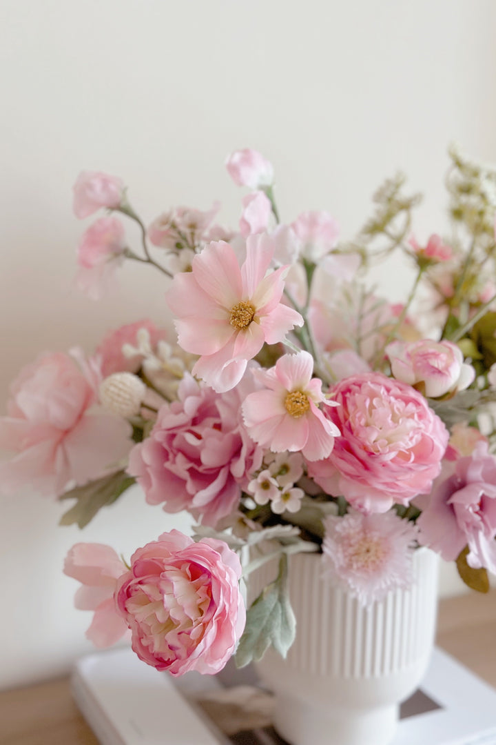 Dreamy Pink Garden in a Pot  (2 sided)