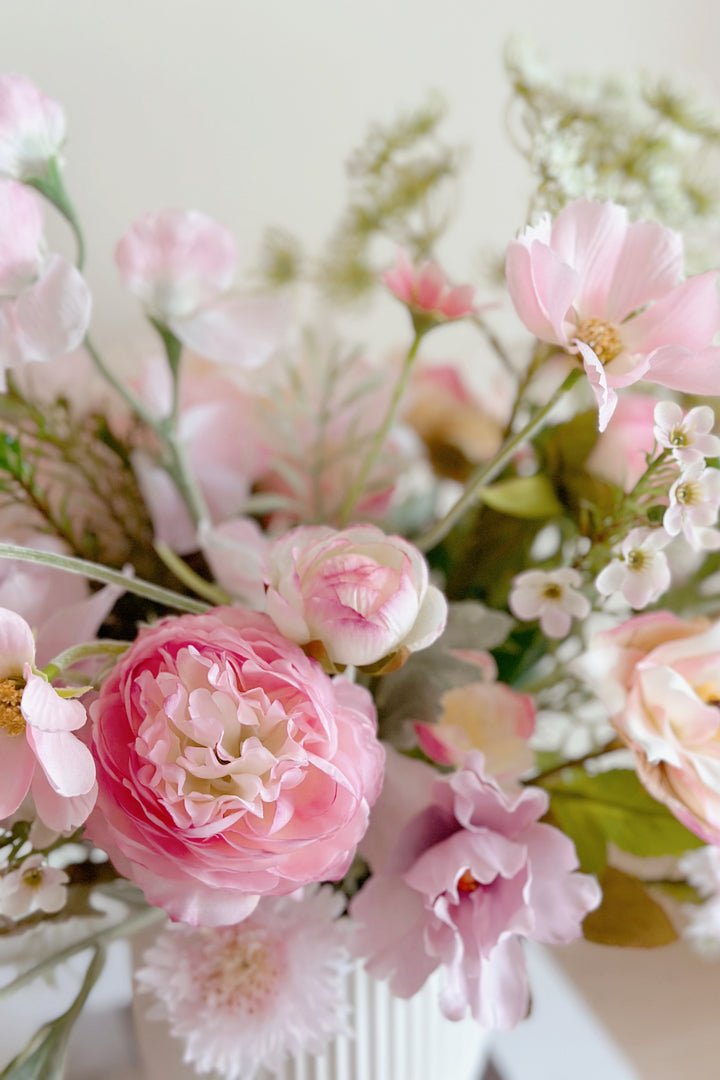 Dreamy Pink Garden in a Pot  (2 sided)
