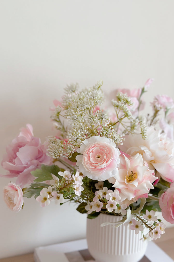 Dreamy Pink Garden in a Pot  (2 sided)