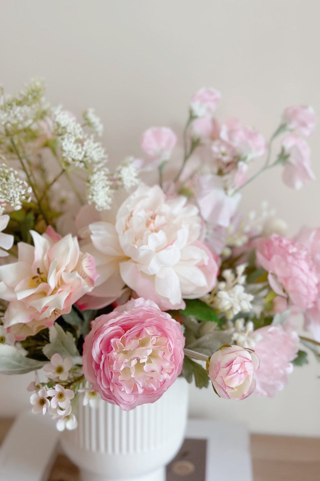 Dreamy Pink Garden in a Pot  (2 sided)