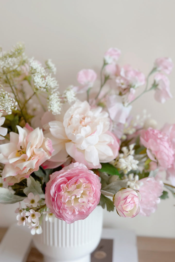 Dreamy Pink Garden in a Pot  (2 sided)