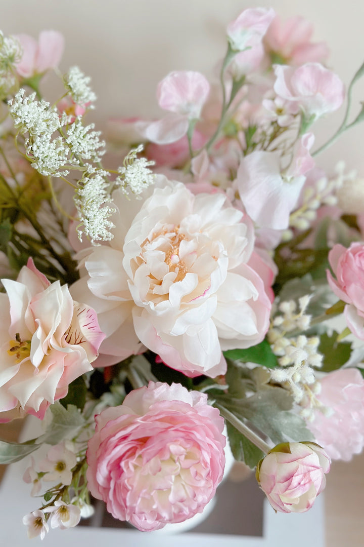 Dreamy Pink Garden in a Pot  (2 sided)
