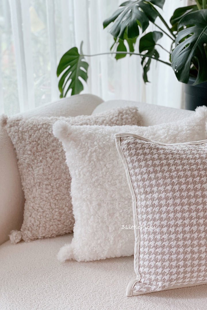 Fluffy Teddy Cushion Cover