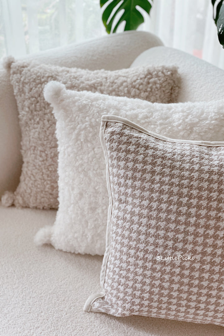 Fluffy Teddy Cushion Cover