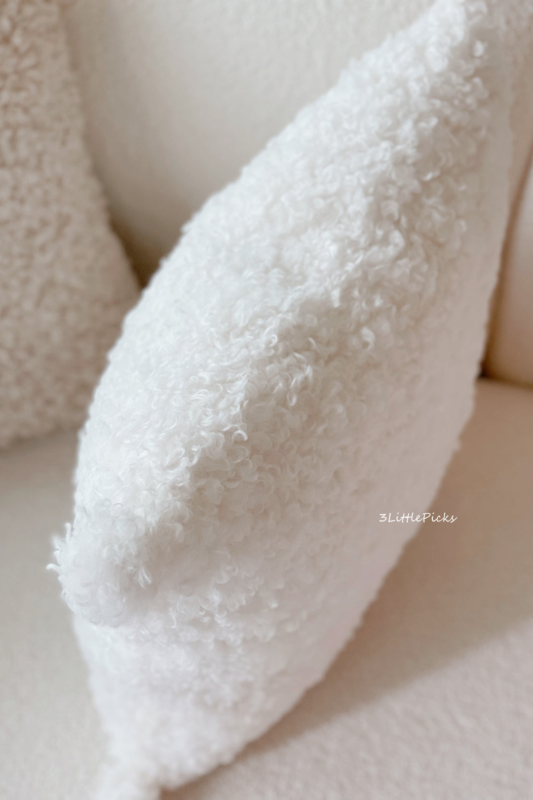 Fluffy Teddy Cushion Cover