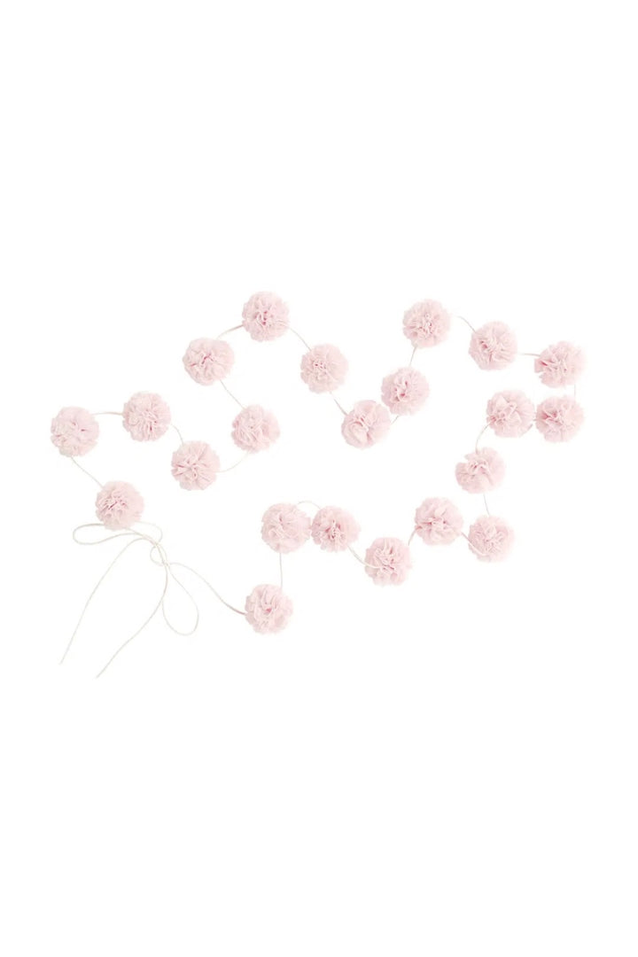 Mini Pom Pom Garlands Powder Pink