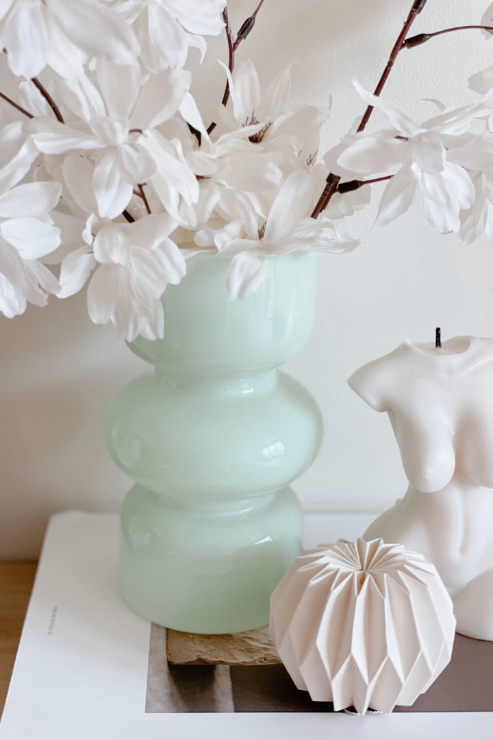 Sweet Mint Glass Vase