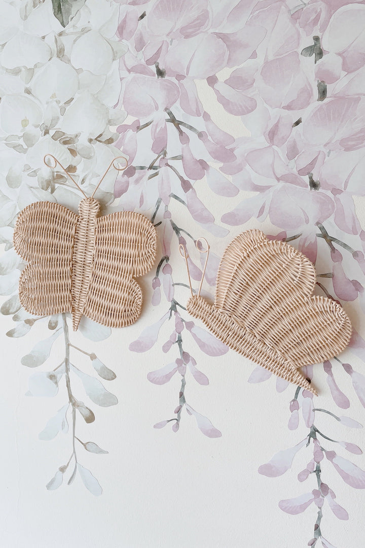 Rattan Butterfly Wall Decor (set of 2)