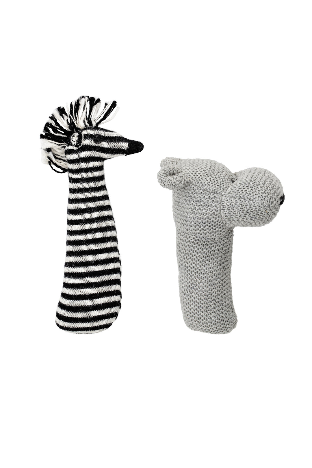 Monochrome Hand Held Rattle, Cushion, Bloomingville - 3LittlePicks