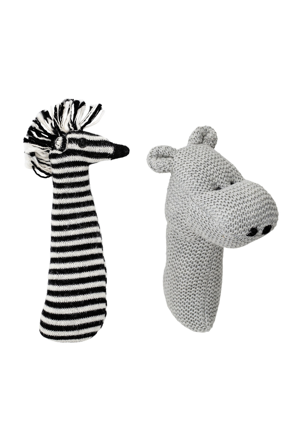 Monochrome Hand Held Rattle, Cushion, Bloomingville - 3LittlePicks